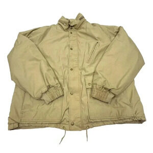 Sz 50 Vintage ZERO KING Arctic Fleece Wool Lambswool Hooded Parka Coat Jacket